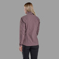 Moonscape Montane Women's Tenacity Nano Softshell Jacket Model Back FTNNJMOO