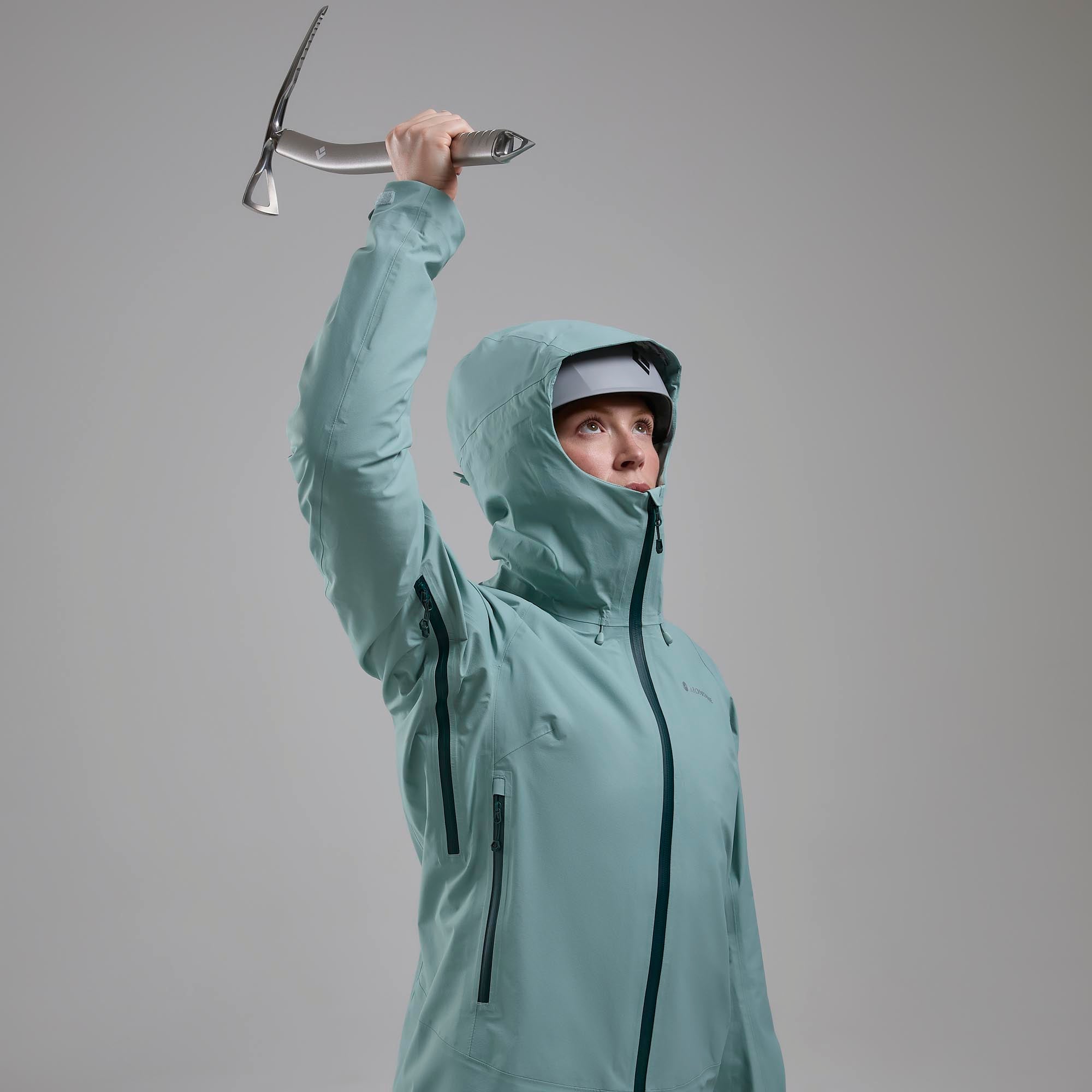 Sea Mist Montane Women's Torren Waterproof Jacket Model 5 FTOJASEA