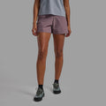 Moonscape Montane Women's Volantis 4" Shorts Model Front FVO4SMOO