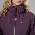 Mulberry Montane Women's Vortic Waterproof Jacket Model 5 FVORJMUL