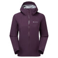 Mulberry Montane Women's Vortic Waterproof Jacket Front FVORJMUL