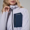 Lilac Haze Montane Women's Zepher Hooded Fleece Jacket Model 4 FZEPHLIL