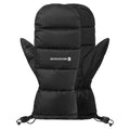 Black Montane Anti-Freeze Down Mittens Front GAFMIBLA