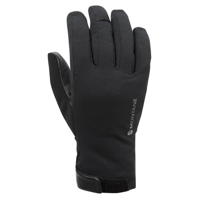 Black Montane Duality Insulated Waterproof Gloves Front GDULGBLA
