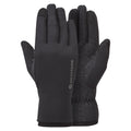 Black Montane Women's Fury XT Fleece Gloves Front GFFRXBLA