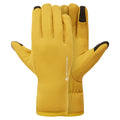 Ginkgo Gold Montane Women's Fury Fleece Gloves Front GFFRYGIN