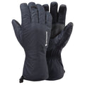 Black Montane Men's Respond Dry Line Insulated Waterproof Gloves Front GRDLGBLA