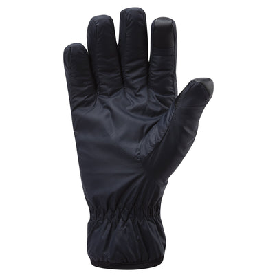 Black Montane Men's Respond Insulated Gloves Front GRESGBLA
