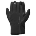 Black Montane Windjammer Lite Windproof Gloves Front GWLIGBLA