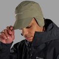 Caper Montane Duality Mountain Waterproof Cap Model Front HDYMCCAP