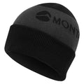 Black Montane Logo Cuffed Beanie Front HLCBEBLA