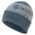 Stone Blue Montane Logo Cuffed Beanie Front HLCBESTB