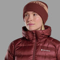 Sumac Montane Logo Cuffed Beanie Model Front HLCBESUM