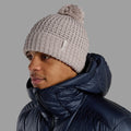 Oyster Montane Nev Beanie Hat Model Front HNEBEOYS