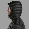 Black Montane Men's Anti-Freeze Hooded Down Jacket Model 5 MAFZHBLA