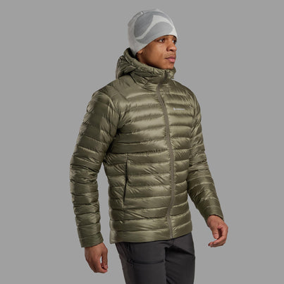 Caper Montane Men's Anti-Freeze Hooded Down Jacket Front MAFZHCAP