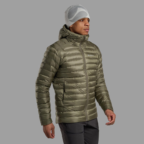 Caper Montane Men's Anti-Freeze Hooded Down Jacket Front MAFZHCAP