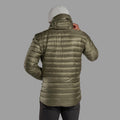 Caper Montane Men's Anti-Freeze Hooded Down Jacket Model Back MAFZHCAP