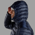 Eclipse Blue Montane Men's Anti-Freeze Hooded Down Jacket Model 5 MAFZHECL