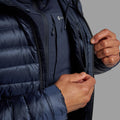 Eclipse Blue Montane Men's Anti-Freeze Hooded Down Jacket Model 6 MAFZHECL