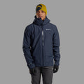 Eclipse Blue Montane Men's Alta Lite Waterproof Jacket Model Back MALLJECL