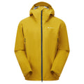 Ginkgo Gold Montane Men's Alta Lite Waterproof Jacket Front MALLJGIN