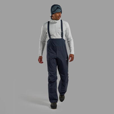 Eclipse Blue Montane Men's Alta Waterproof Pants Front MALTPECL