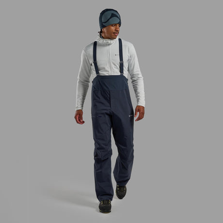 Eclipse Blue Montane Men's Alta Waterproof Pants Front MALTPECL