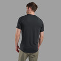 Black Montane Men's Alhena Merino Blend T-Shirt Model Back MALTSBLA
