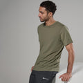 Caper Montane Men's Alhena Merino Blend T-Shirt Model Front MALTSCAP