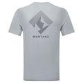 Pebble Blue Montane Men's Alhena Mountain 25 T-Shirt Model Back MAMTSPEB