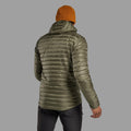Caper Montane Men's Anti-Freeze Lite Hooded Down Jacket Model Back MANLHCAP