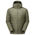 Caper Montane Men's Anti-Freeze Lite Hooded Down Jacket Front MANLHCAP