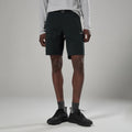 Black Montane Men's Caelum Shorts Model Front MCAESBLA