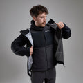 Midnight Grey Montane Men's Caldus XT Hooded Fleece Jacket Model 5 MCAXHMNG