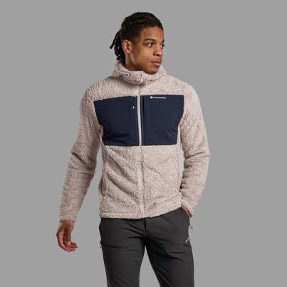 Oyster Montane Men's Caldus XT Hooded Fleece Jacket Front MCAXHOYS