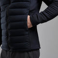 Black Montane Men's Composite Hooded Down Jacket Model 5 MCOHOBLA