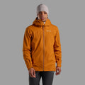 Amber Montane Men's Cetus Waterproof Jacket Model Front MCTJAAMB