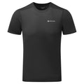 Black Montane Men's Dart Lite T-Shirt Front MDITSBLA