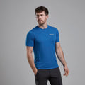 Electric Blue Montane Men's Dart Lite T-Shirt Model Front MDITSELE