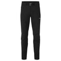Black Montane Men's Dynamic Lite Stretch Pants Front MDLPSBLA