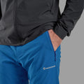 Neptune Blue Montane Men's Dynamic Lite Stretch Pants Model 3 MDLPRNEP