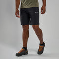 Black Montane Men's Dynamic Lite Shorts Model Front MDLSHBLA