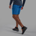 Neptune Blue Montane Men's Dynamic Lite Shorts Model Back MDLSHNEP