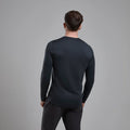 Black Montane Men's Dart Long Sleeve T-Shirt Model Back MDLSTBLA
