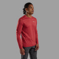 Dark Maple Montane Men's Dart Long Sleeve T-Shirt Model Front MDLSTDAM