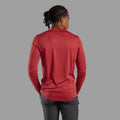 Dark Maple Montane Men's Dart Long Sleeve T-Shirt Model Back MDLSTDAM