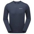Eclipse Blue Montane Men's Dart Long Sleeve T-Shirt Front MDLSTECL
