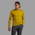 Ginkgo Gold Montane Men's Dart Long Sleeve T-Shirt Model Front MDLSTGIN