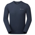 Eclipse Blue Montane Men's Dart Nano Long Sleeve T-Shirt Front MDNLSECL
